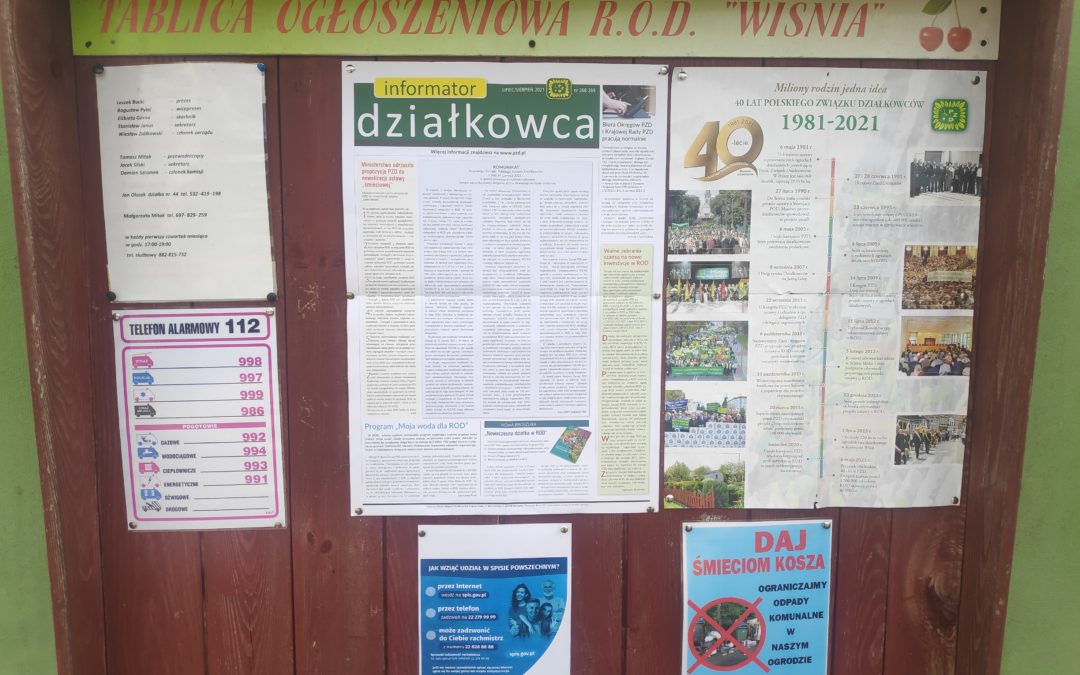 Tablice informacyjne w ROD skuteczny sposób komunikacji