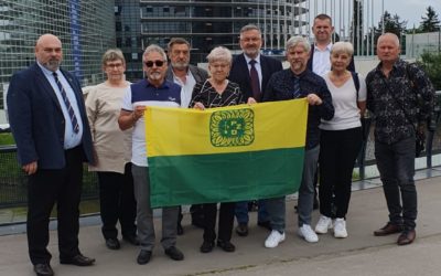 Działkowicze z Rudy Śląskiej w Parlamencie Europejskim w Strasburgu