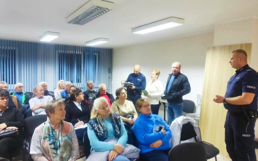 Prezesi Żorskich ROD na Komendzie Miejskiej Policji w Żorach