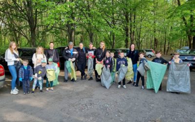 Działkowcy ROD Zacisze w Zabrzu przyłączyli się do akcji sprzątania dzielnicy „Czysta Helenka”