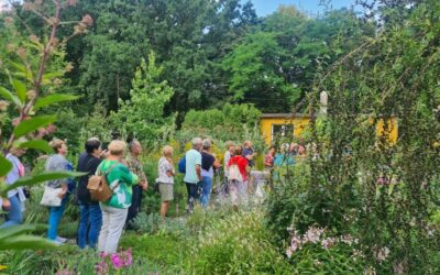 Działkowcy z Okregu Śląskiego w Arboretum Bramy Morawskiej w Raciborzu