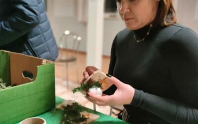 Warsztaty świąteczne na ROD „Raj” w Rybniku – pomaganie przez tworzenie