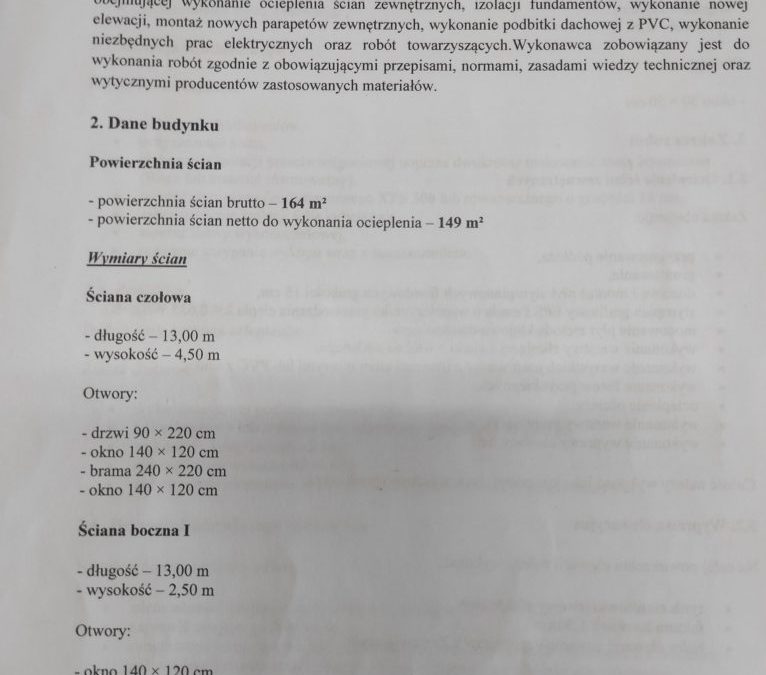 ROD Ślązaczka termoizolacja
